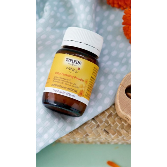 Weleda Baby Teething Powder 60g 1st Stop, Marshall's Health Shop! Helps calm & soothe during teething For the relief of the discomfort and restlessness of teething in babies and children. Helps to calm and soothe.