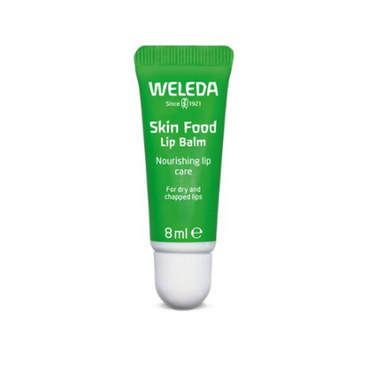 Weleda Skin Food Lip Balm 1st Stop, Marshall's Health Shop!  For dry and chapped lips  Protect your smile with Skin Food Lip Balm  When dry, chapped lips trouble your friendly smile, whip out the little green tube and put Skin Food Lip Balm to work. Simply smoothed on, our lip balm with botanical extracts nourishes your lips with natural oil and waxes, soothing and repairing dry lips and keeping your smile happy.