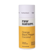 Raw Nature Natural Deodorant - Orange + Black Pepper