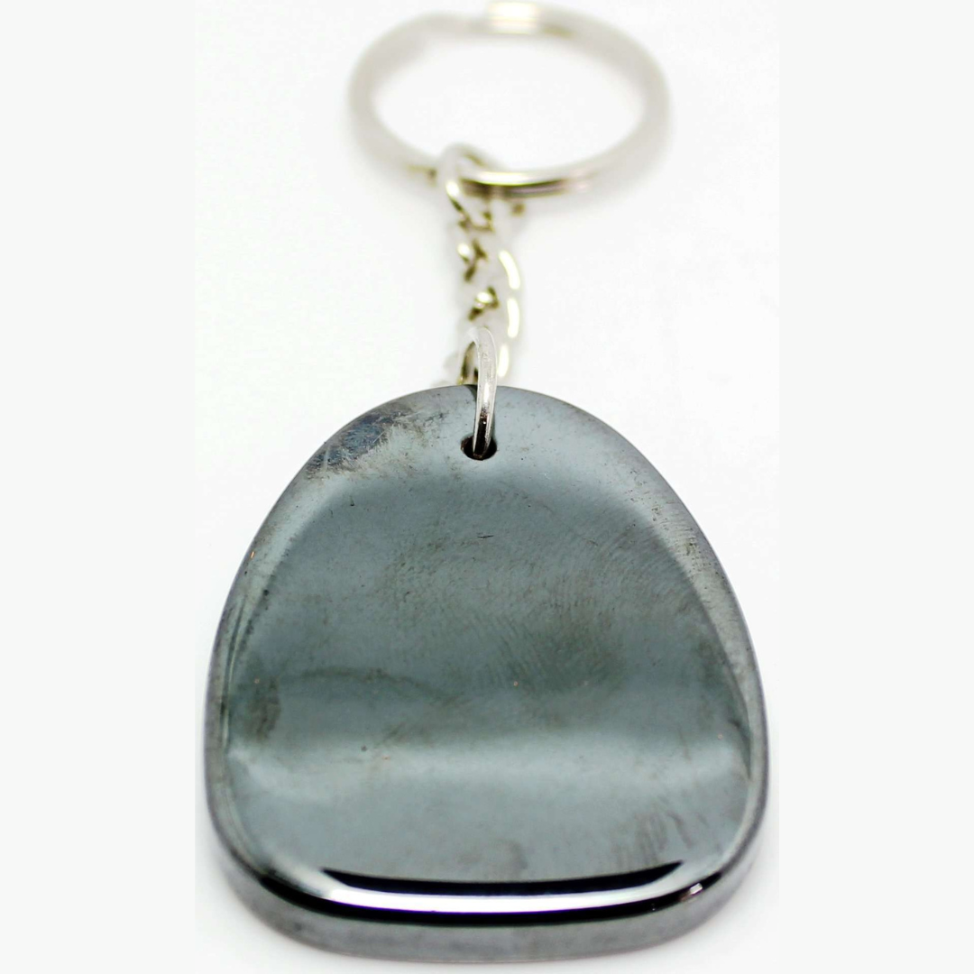 Zodiac Keyring Hematite Hematite – Aquarius: Self-esteem and will power. Protects the aura from negative energy.  Self-esteem- Confidence, grounding and divination.  SKU: ZKHEM