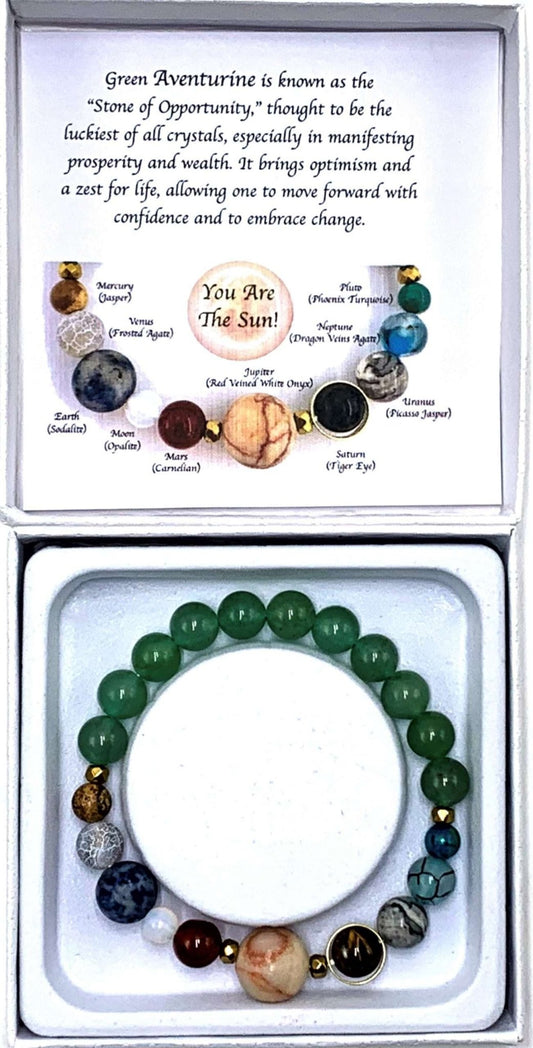 Aventurine Solar System Bracelet - MarshallsHealthShop