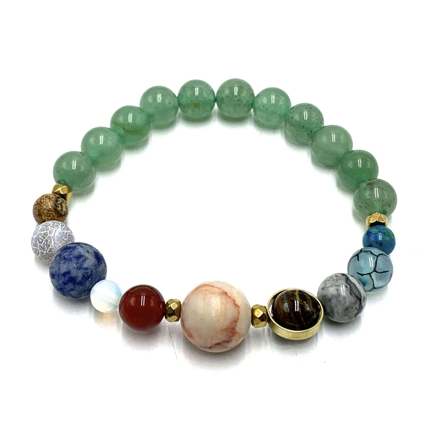 Aventurine Solar System Bracelet - MarshallsHealthShop