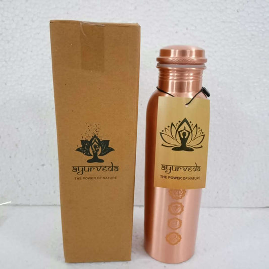 Ayurveda Copper Chakra Bottle 950ml
A gorgeous handcrafted bottle made out of pure copper that will purify & alkalise water to promote health and wellbeing.
1st Stop, Marshall's Health Shop, Gift Shop!
SKU: CW6