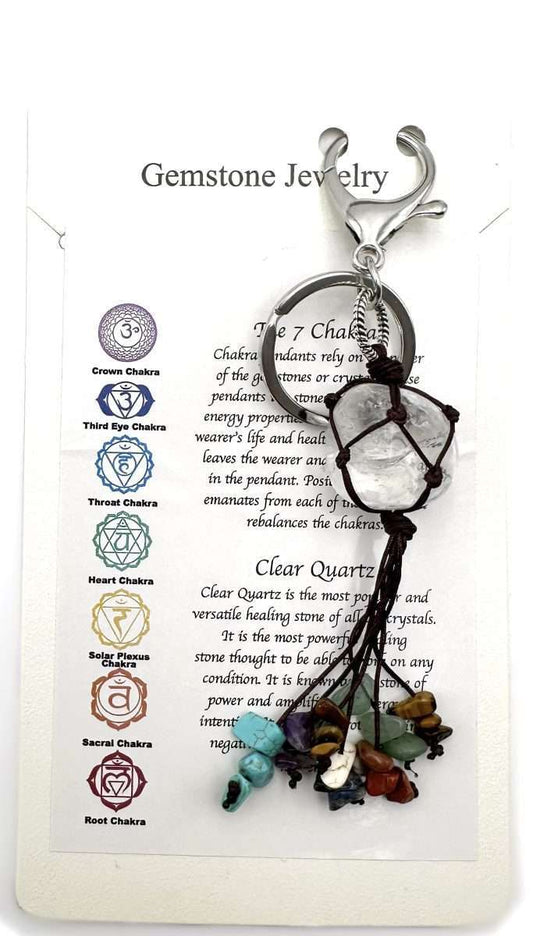 Keyring Chakra Clear Quartz