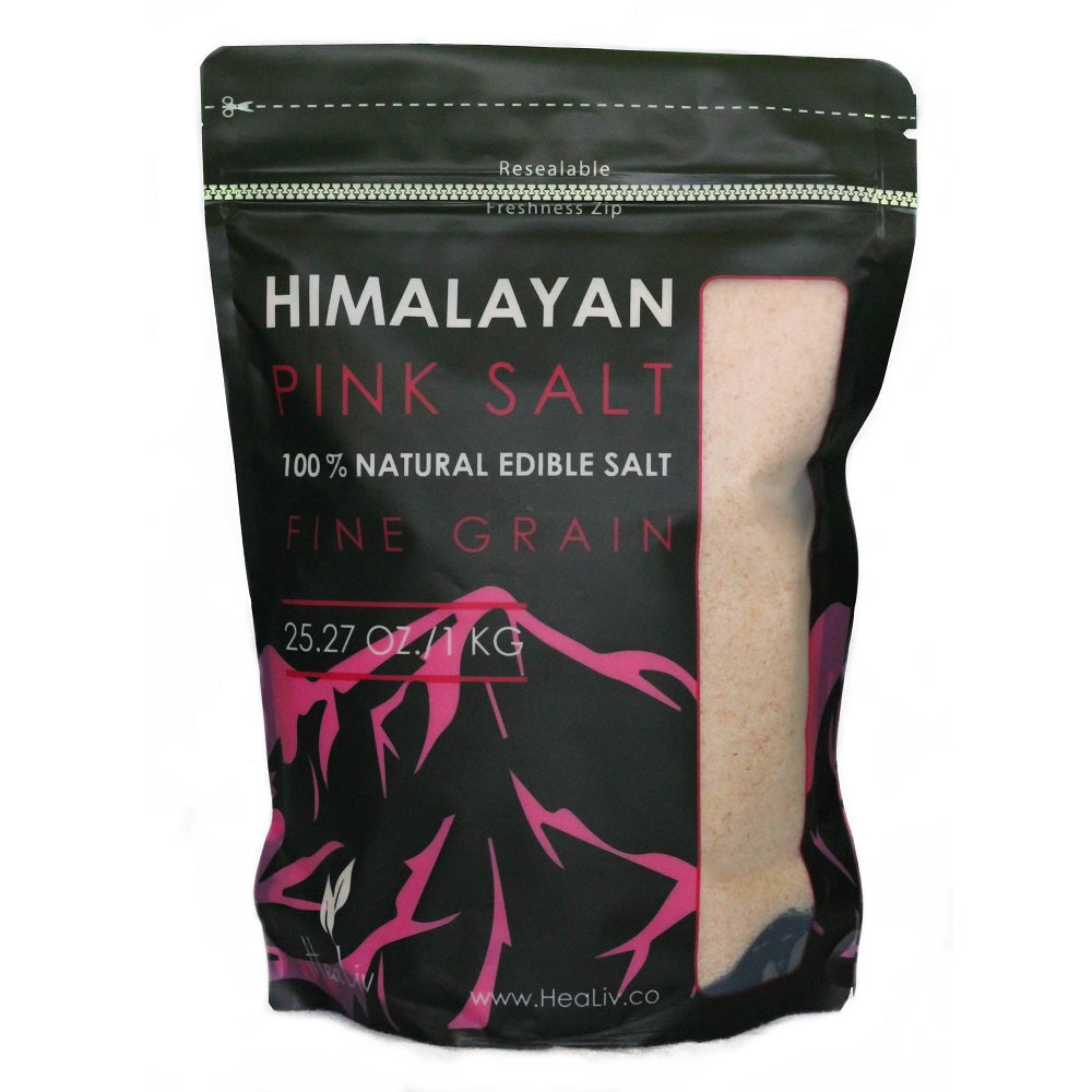 Edible Fine Himilayan Salt 1kg Zip Lock