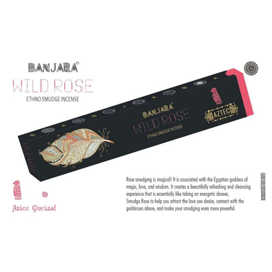 BANJARA Wild Rose Incense 15gms - MarshallsHealthShop