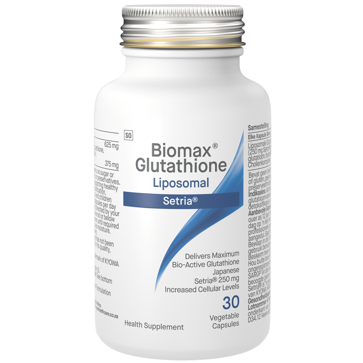 Biomax Glutathione 625mg Liposomal 30 Veg Caps - 1st Stop Marshall's Health Shop, Gift Shop! - Heath and Natural Therapy New Brighton Christchurch - Naturopath