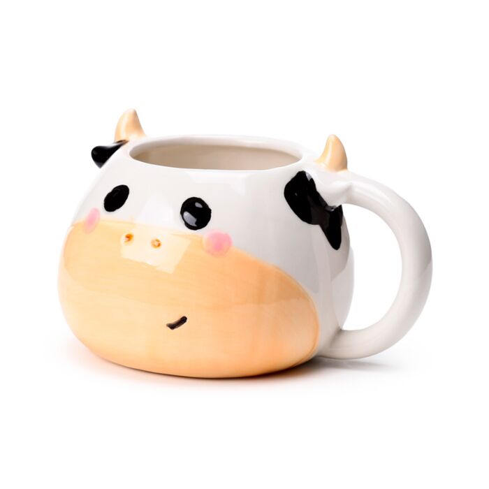 Black and White Cow Head Ceramic Shaped Mug - 1st Stop Marshall's Health Shop, Gift Shop! - Heath and Natural Therapy New Brighton Christchurch - Naturopath