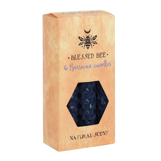 Blue Beeswax Spell Candles (6) - MarshallsHealthShop