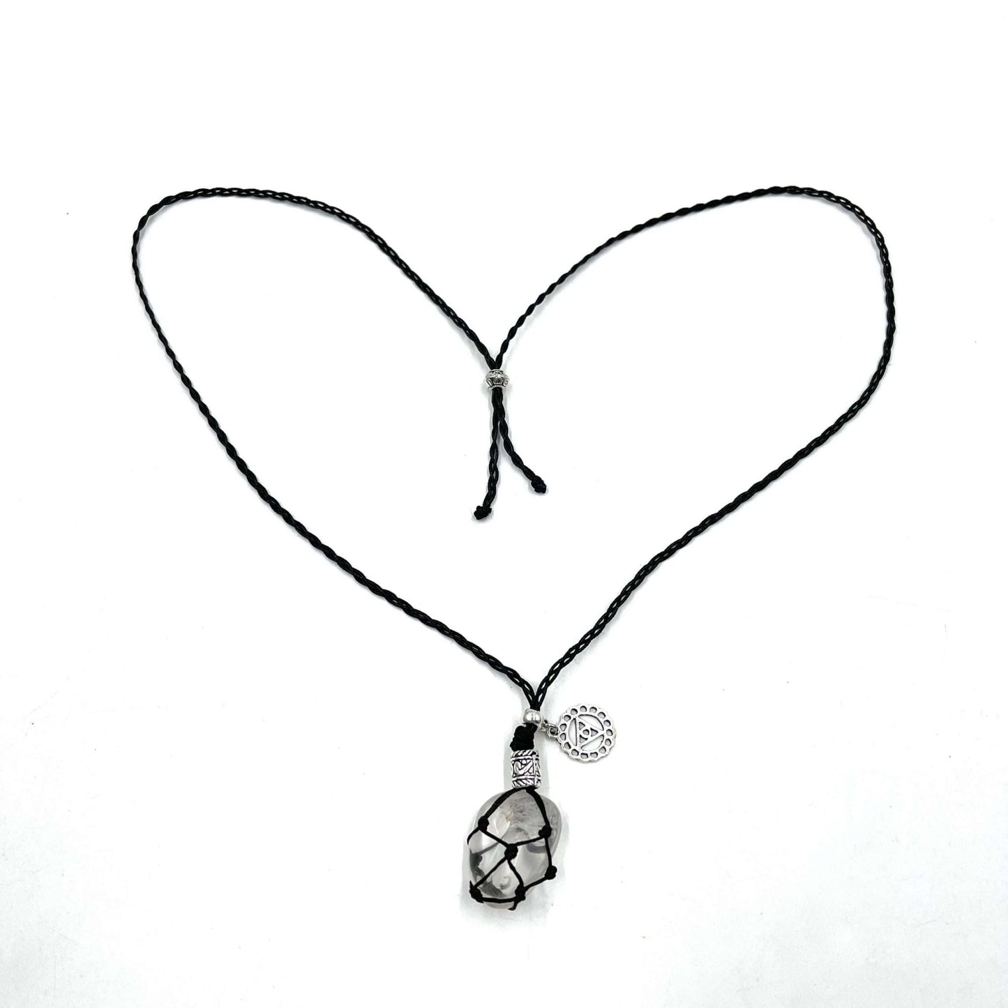 Braided Stone Necklace Clear Quartz - MarshallsHealthShop