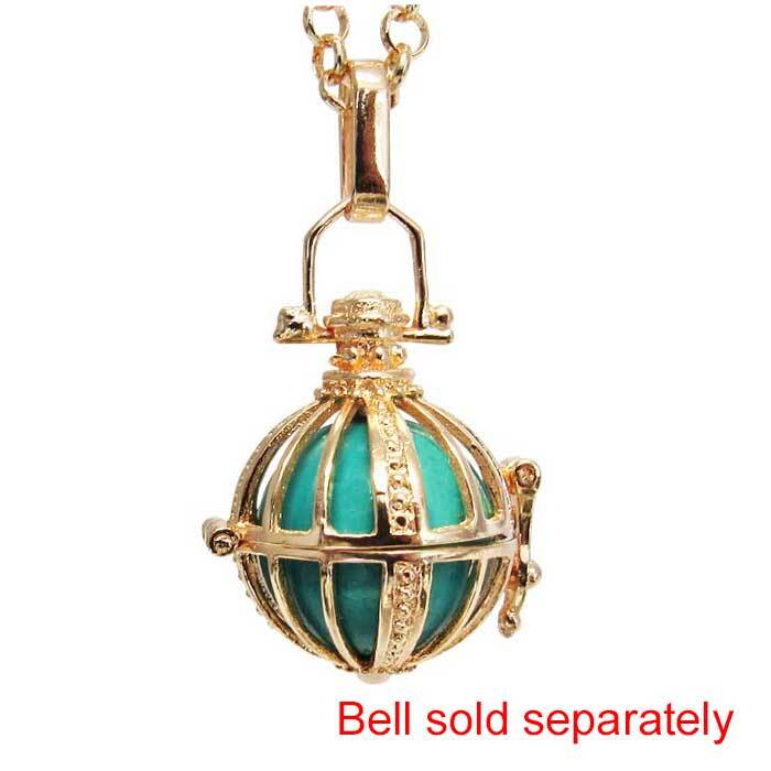 Angel Caller Cage Locket with Diamantes Rose Gold