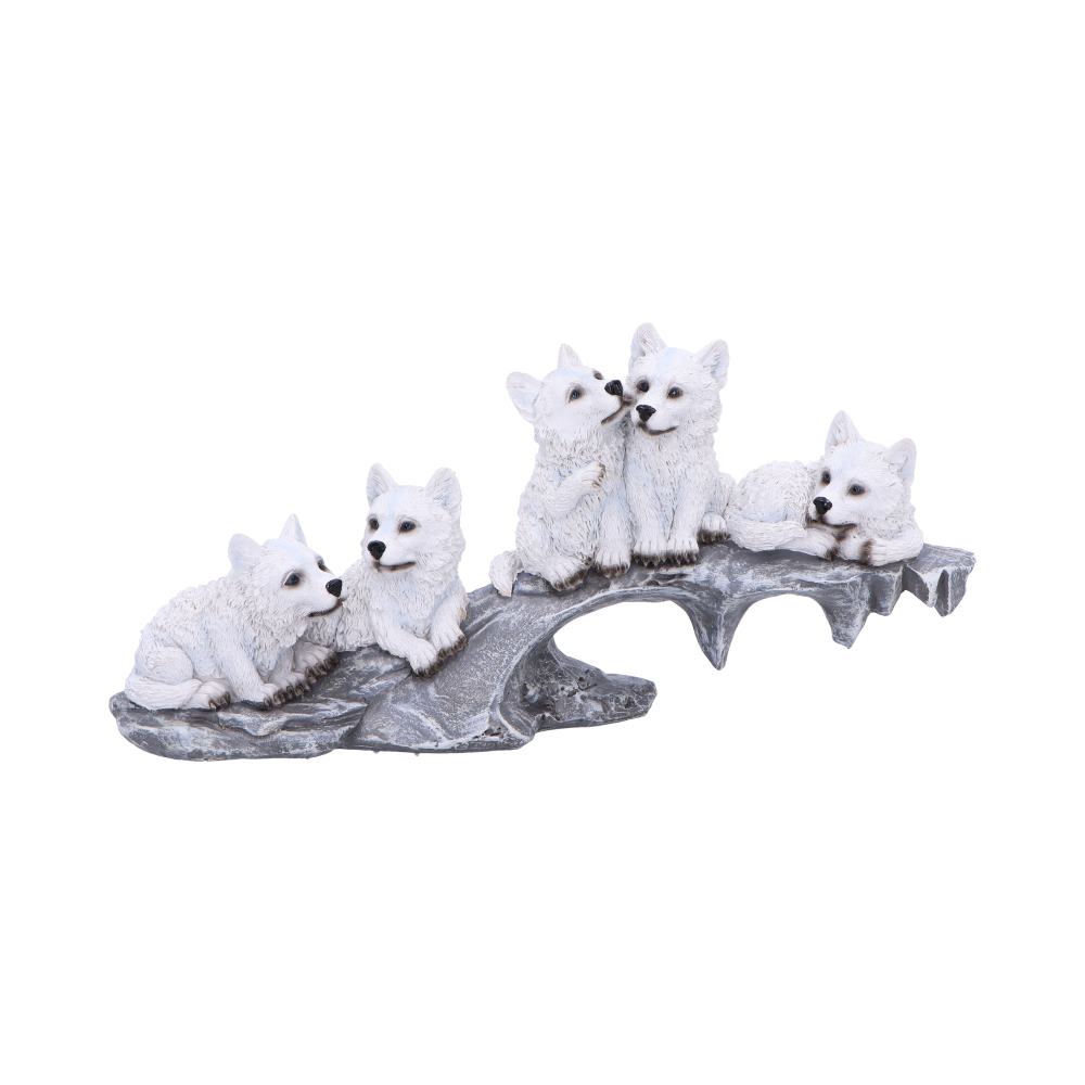 Nemesis Now Winter Litter White Wolf Ornament 25cm