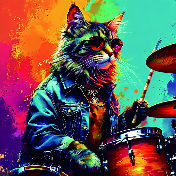 Pop Art Cat Drummer 30x30cm Framed PVC
1st Stop, Marshall's Health Shop, Gift Shop!
SKU: PA7