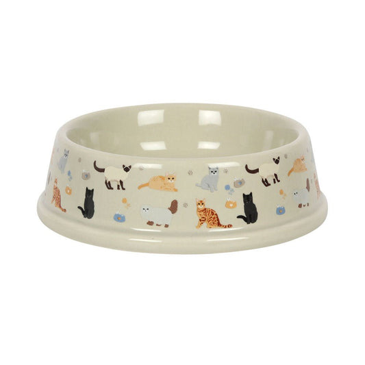 Cat Print Food Bowl - MarshallsHealthShop