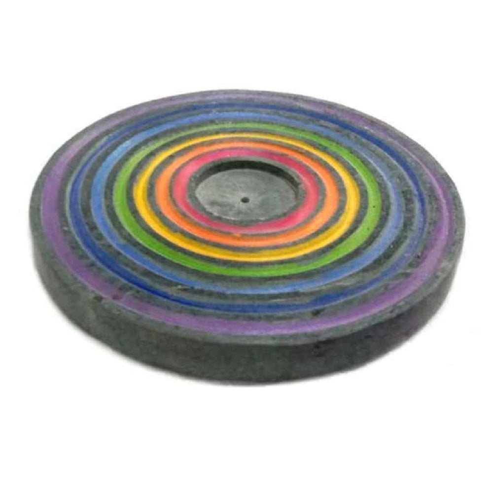 Charka Soapstone Round Incense Holder - MarshallsHealthShop
