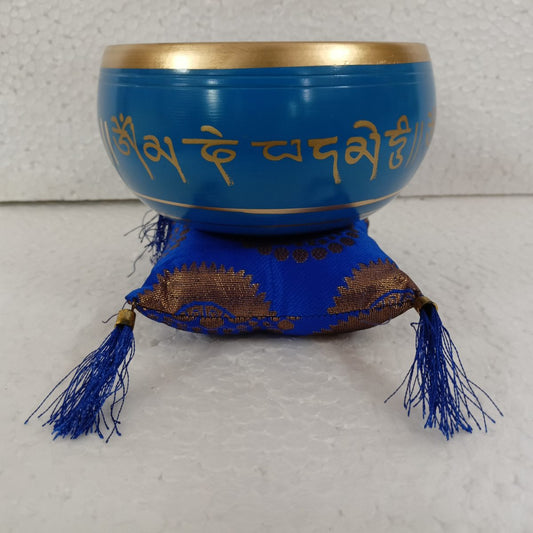 Charkra Singing Bowl Medium Blue SBMB - MarshallsHealthShop