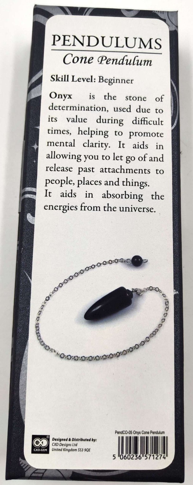 Cone Pendulum Black Onyx - MarshallsHealthShop