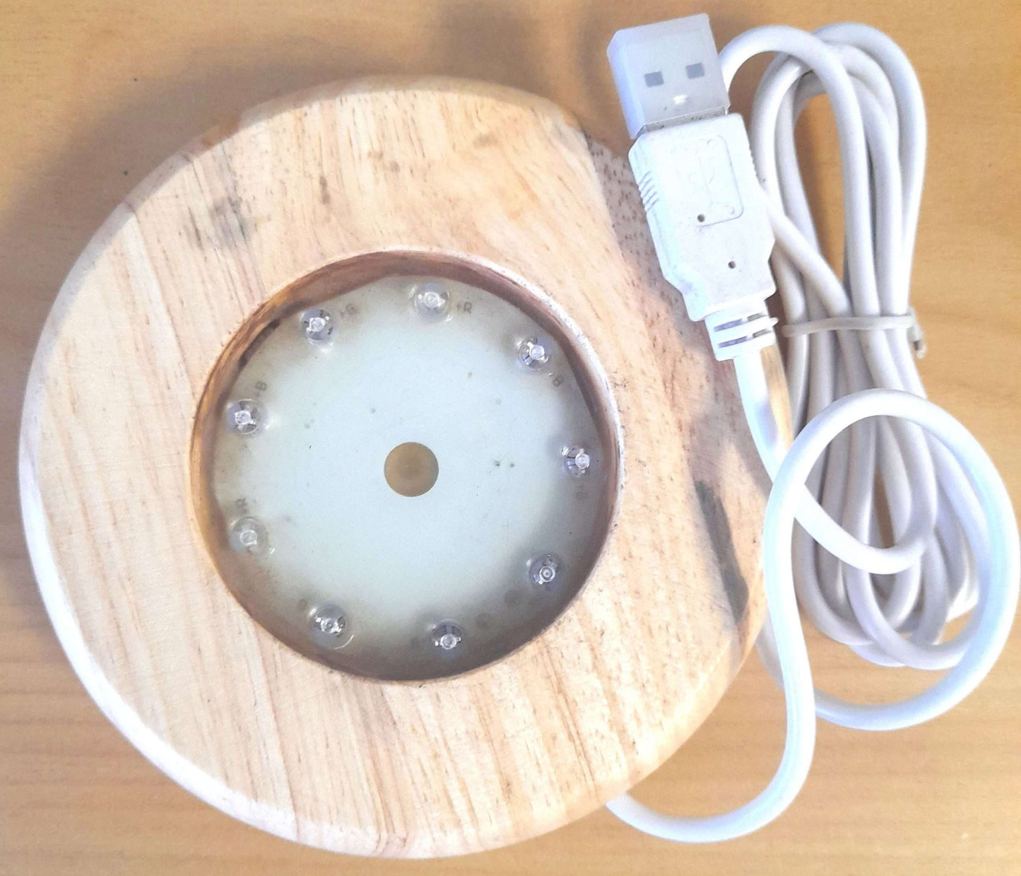 Crystal Display Base USB LED - 1st Stop Marshall's Health Shop, Gift Shop! - Heath and Natural Therapy New Brighton Christchurch - Naturopath