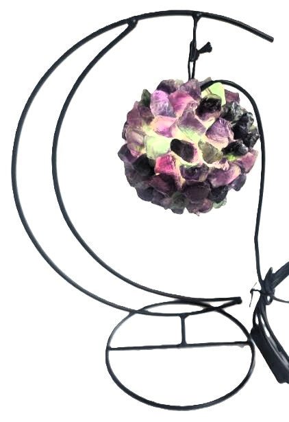 Crystal LED Moon Lamp Fluorite# - 1st Stop Marshall's Health Shop, Gift Shop! - Heath and Natural Therapy New Brighton Christchurch - Naturopath#