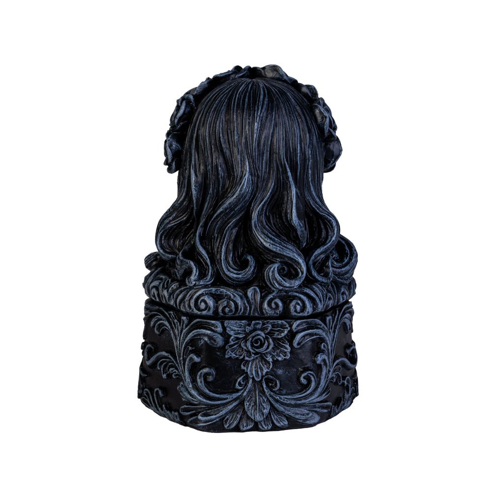Dead Beautiful Trinket Box
DESCRIPTION
Hauntingly stylish design inspired by Day of the Dead celebrations
Keeps your trinkets, jewelry, or sweets safely contained under her watchful gaze
Adorned with elegant black roses and detailed sculptural swirls
Perfect conversation piece for gothic, quirky, or eclectic decor lovers
Durable and roomy enough for your most mysterious treasures
1st Stop, Marshall's Health Shop, Gift Shop!