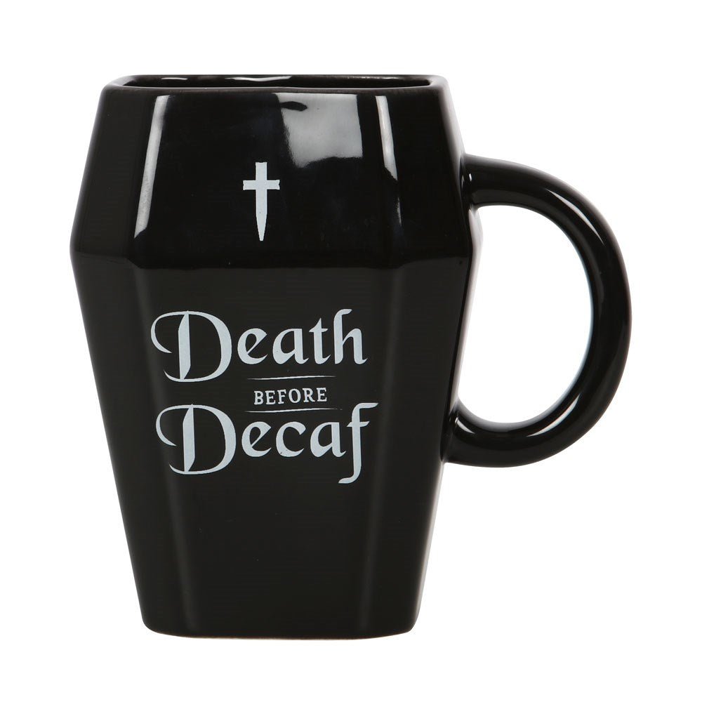 Death Before Decaf Coffin Mug - MarshallsHealthShop