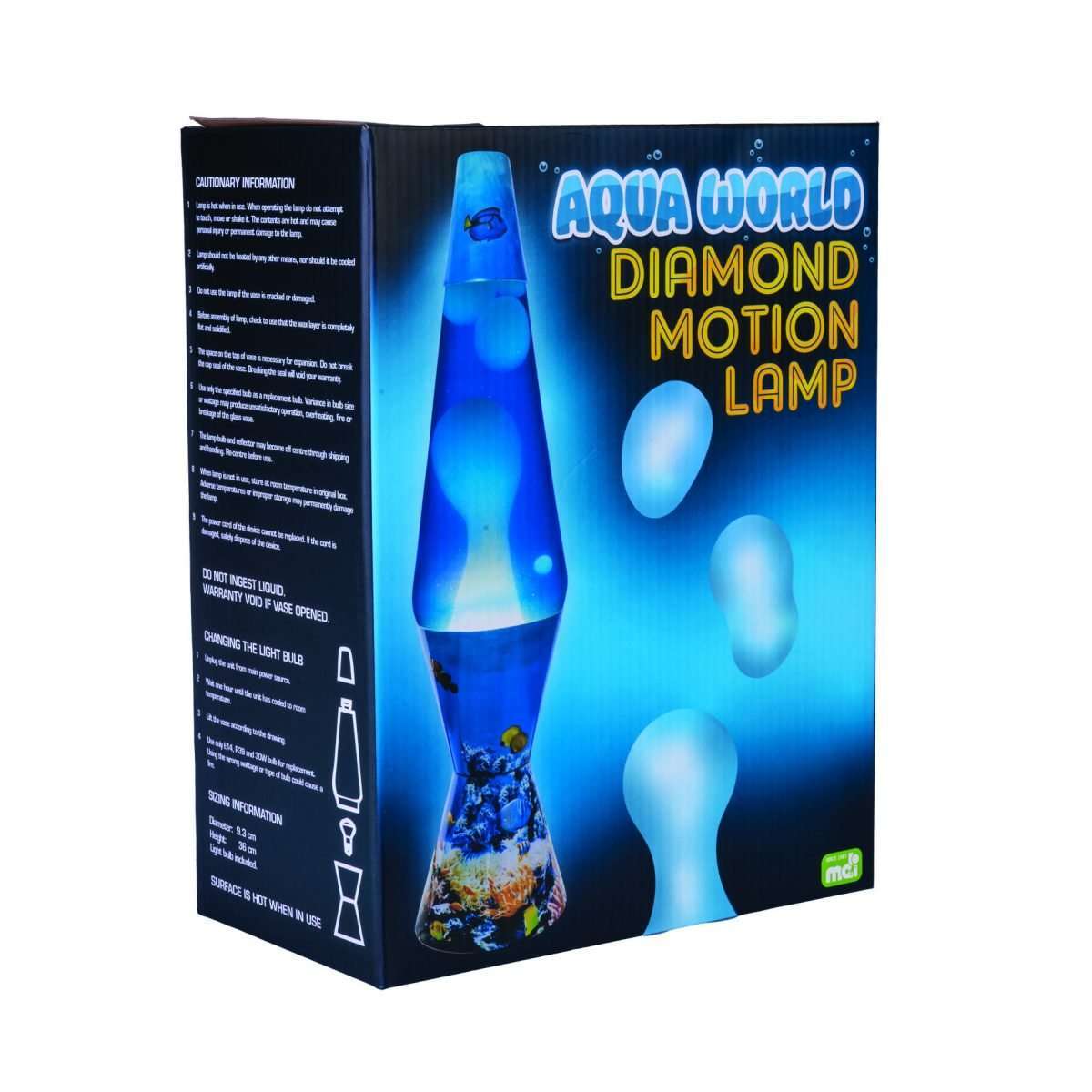 Diamond Motion Lamp Aqua World - MarshallsHealthShop