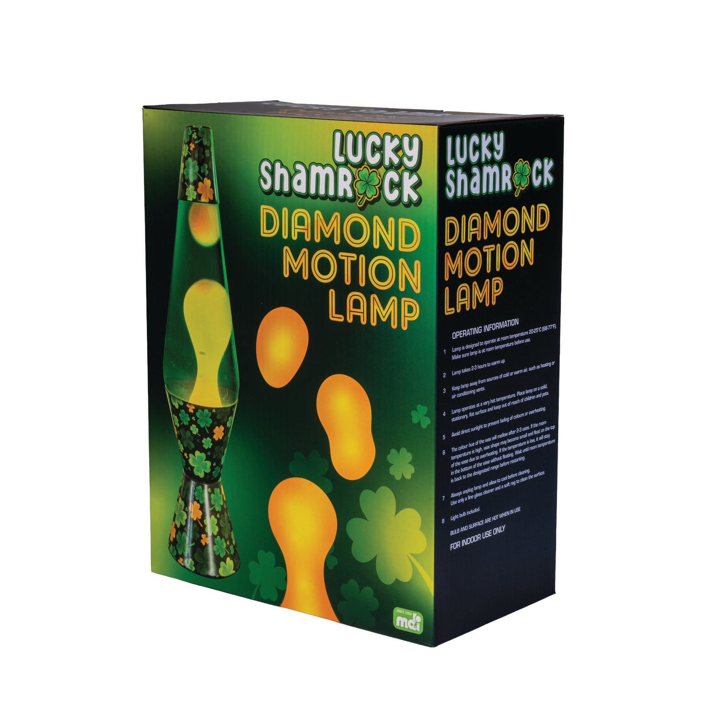 Diamond Motion Lamp Luck Shamrock - MarshallsHealthShop