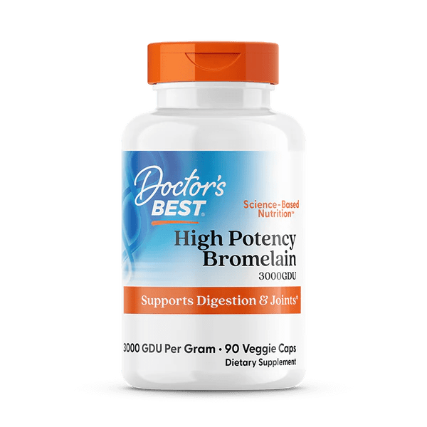 Doctor's Best High Potency Bromelain 3000GDU 60 Veggie Capsules - MarshallsHealthShop