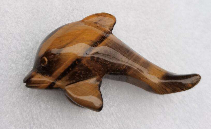 Dolphin Gemstone Tiger Eye - MarshallsHealthShop