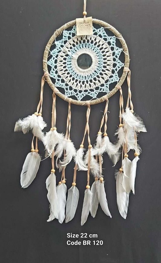 Dreamcatcher Natural Crochet 22cm - 1st Stop Marshall's Health Shop, Gift Shop! - Heath and Natural Therapy New Brighton Christchurch - Naturopath