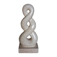 Terrazzo 25cm White Infinity Twist