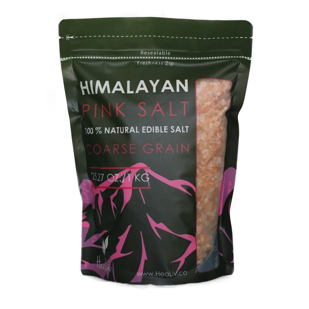 Edible Coarse Himilayan Salt 1kg Zip Lock - MarshallsHealthShop