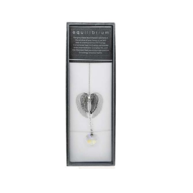 Equilibrium Clear Crystal Angel Wings Suncatcher - MarshallsHealthShop