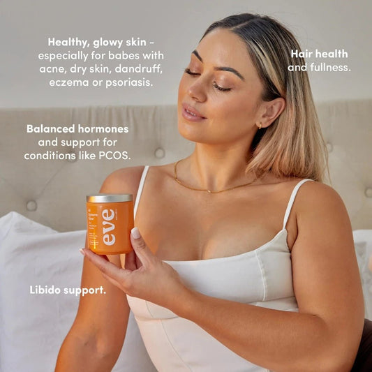 Zinc, Magnesium and Iodine: your new 3-in-1 wellness hack. Zinc is clinically proven for strong hair, skin and nails and healthy digestion. While Magnesium Glycinate, celebrated for its bioavailability and gut friendliness, supports relaxation and mental calmness. Finally, Iodine plays a central role in energy production, hair growth and fullness, brain function and thyroid health. And all three are powerful players for hormone balance.