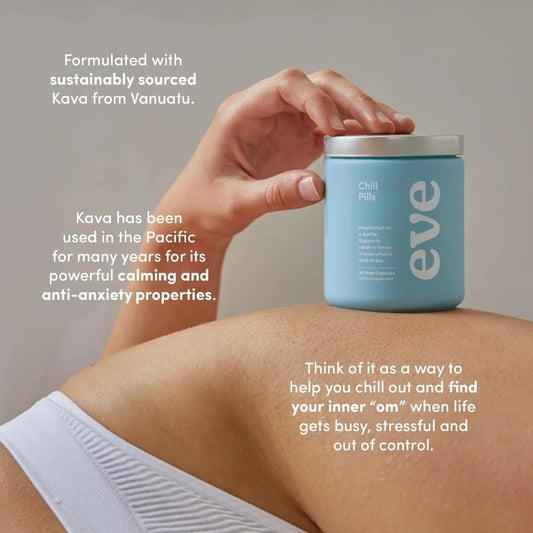 If you?re part of ?generation burnout? and feeling the effects of modern-day stressors, quick and easy mood support sounds pretty great, right? Chill Pills can be taken up to three times a day, on hand whenever a jittery mood arises. If you find the worries of the day are hanging around a little more potently at bed time, Chill Pills taken in the evening can calm the body into a state of ease to aid in a restful sleep.