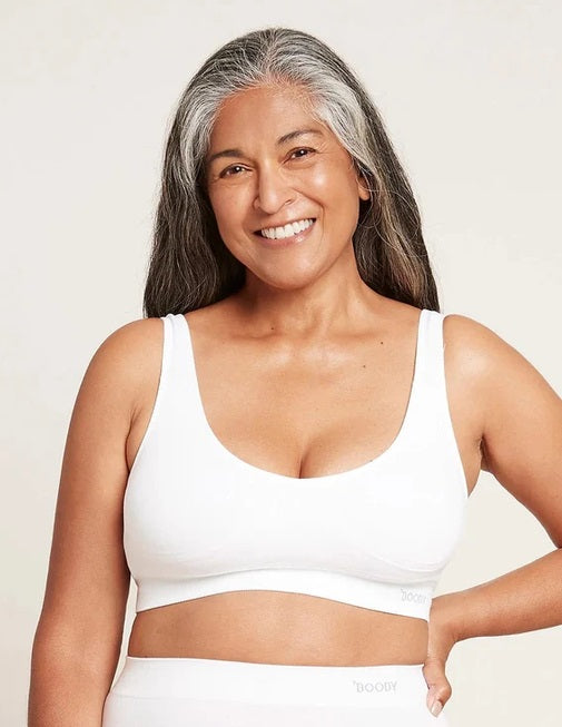 BOODY Seamfree Crop Bra Wht L