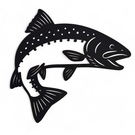 Wall Art - Steel - NZ Trout
L:50 cm - NZ Trout is made from steel coated in a black paint finish. Suitable for indoor and outdoor use.
SKU: GKWA19