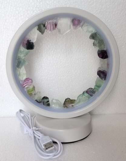 Fluorite Crystal LED USB Table Lamp - MarshallsHealthShop