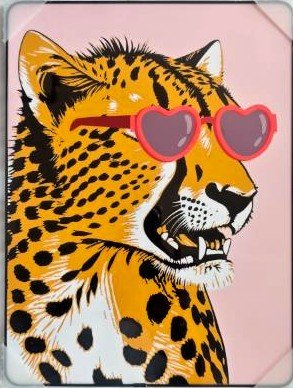 Framed PVC Pop Art Leopard 30x40cm# - 1st Stop Marshall's Health Shop, Gift Shop! - Heath and Natural Therapy New Brighton Christchurch - Naturopath#