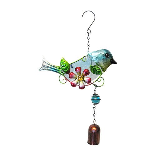 Garden Glass BirdBell Blue# - 1st Stop Marshall's Health Shop, Gift Shop! - Heath and Natural Therapy New Brighton Christchurch - Naturopath#