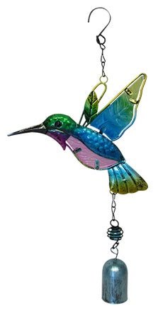 Garden Glass Hummingbird (Blue)# - 1st Stop Marshall's Health Shop, Gift Shop! - Heath and Natural Therapy New Brighton Christchurch - Naturopath#