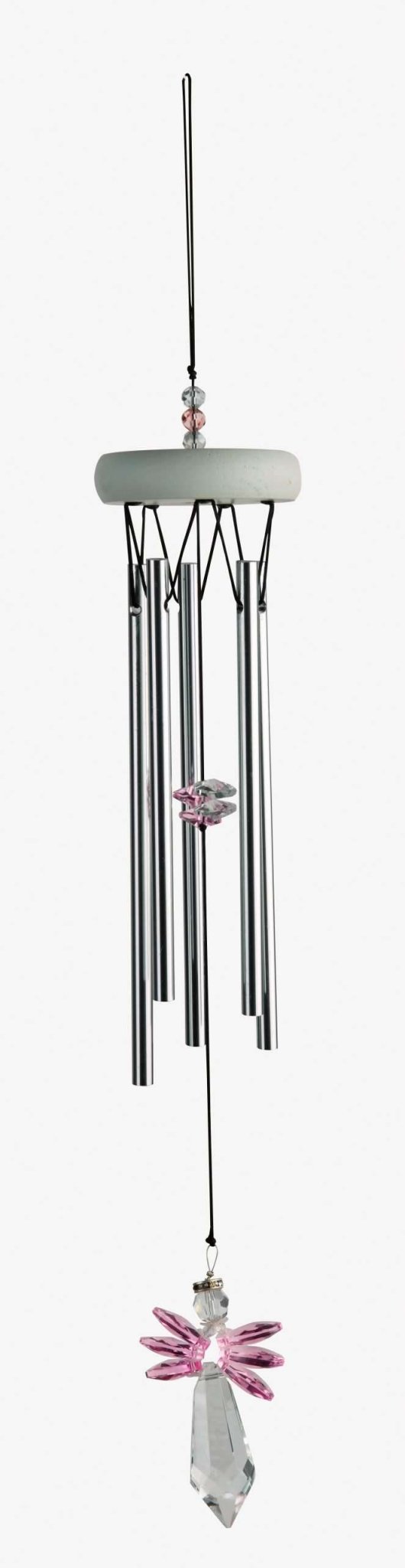Gem Tunes Windchime Crystal Angel Pink - MarshallsHealthShop