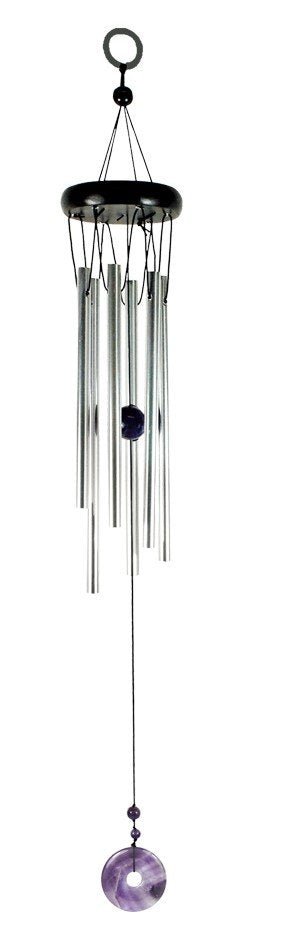 Gemstone Windchimes Amethyst Donut - MarshallsHealthShop