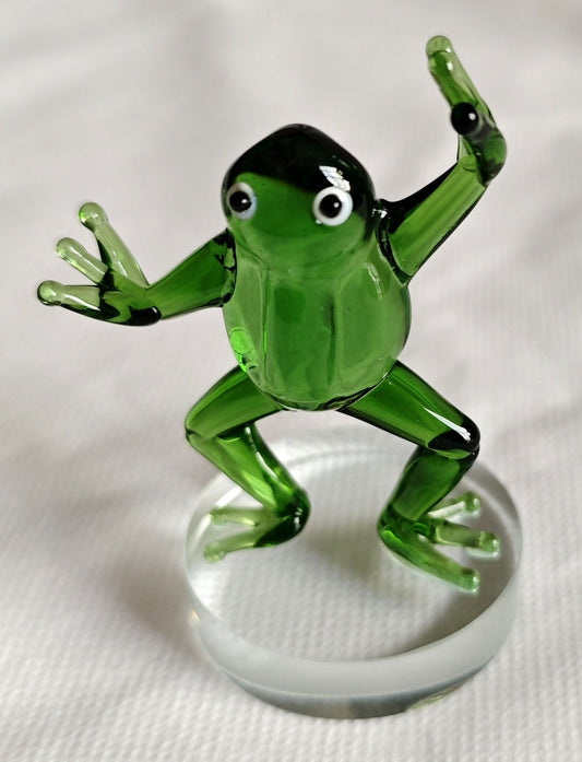 Glass Art Funny Frogs - MarshallsHealthShop