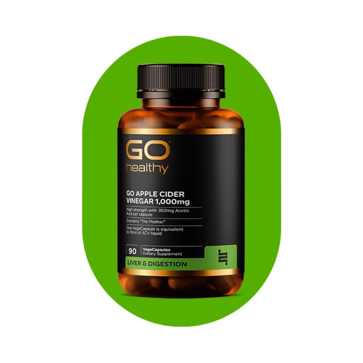 GO Apple Cider Vinegar 1000mg - 1st Stop Marshall's Health Shop, Gift Shop! - Heath and Natural Therapy New Brighton Christchurch - Naturopath