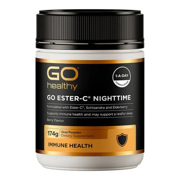 GO Ester-C Nighttime 174g - 1st Stop Marshall's Health Shop, Gift Shop! - Heath and Natural Therapy New Brighton Christchurch - Naturopath