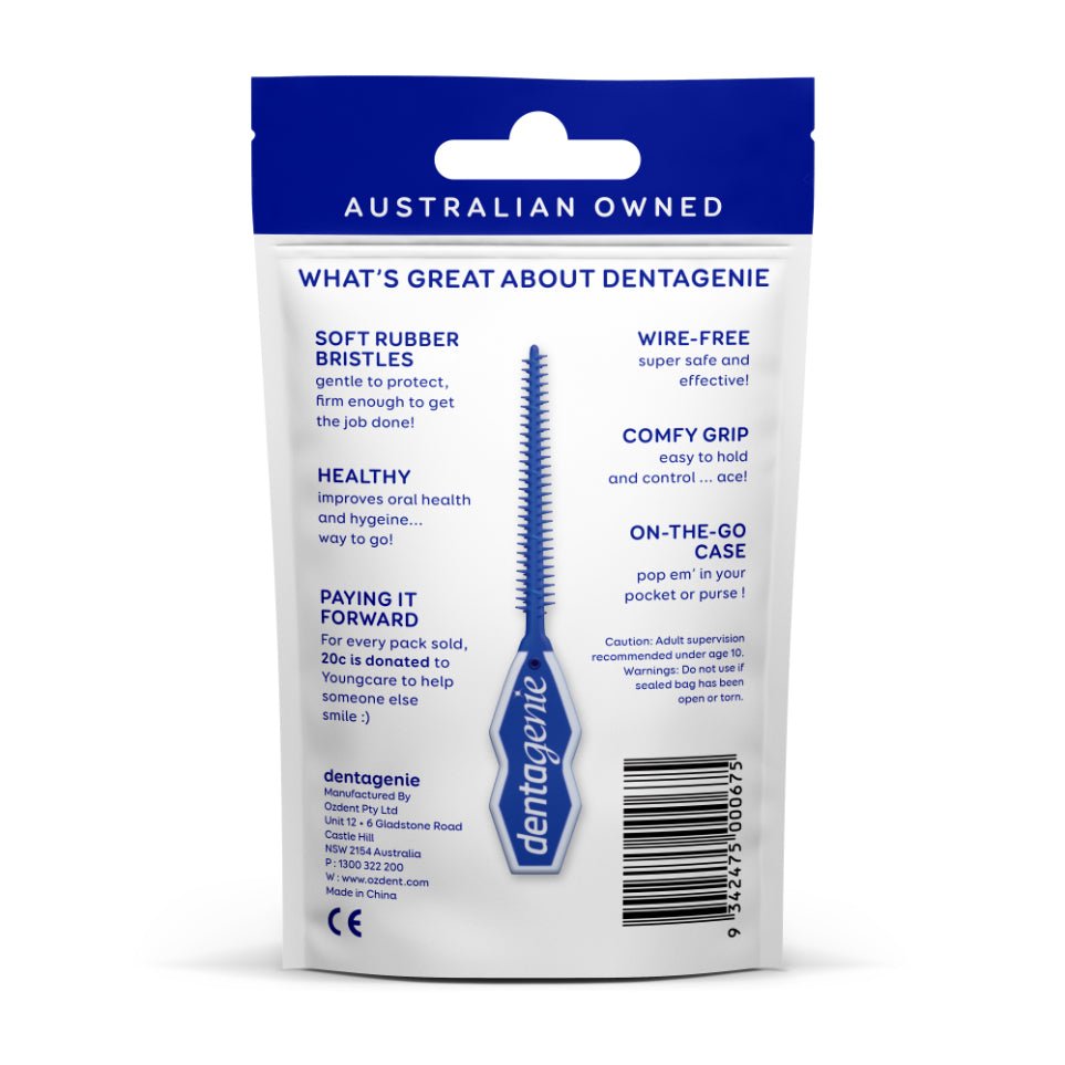 GO2 Dentagenie Sft Dental Picks 40pk - 1st Stop Marshall's Health Shop, Gift Shop! - Heath and Natural Therapy New Brighton Christchurch - Naturopath
