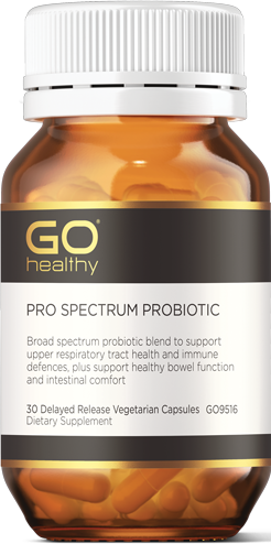 GO PRO Spectrum Probiotic 30 Vege Caps "Reduced Price Plus One FREE"