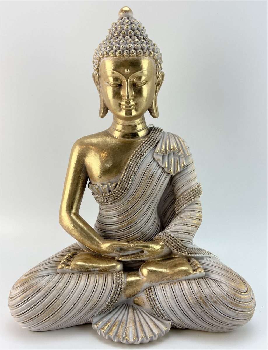 Gold Meditating Buddha Statue (FA88) - MarshallsHealthShop