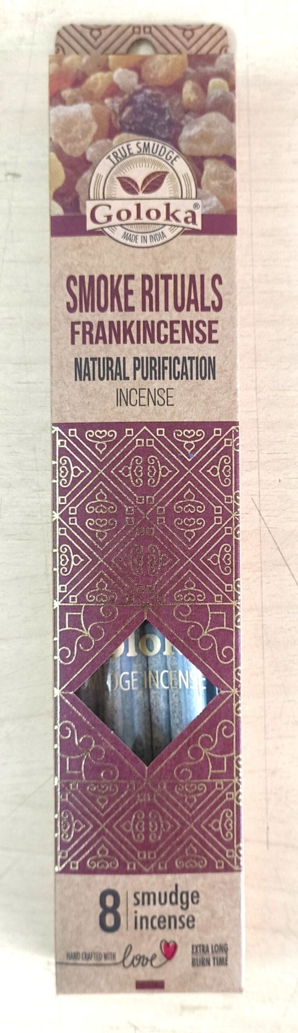 Goloka Smoke Rituals Frankincense Smudge Incense - 1st Stop Marshall's Health Shop, Gift Shop! - Heath and Natural Therapy New Brighton Christchurch - Naturopath